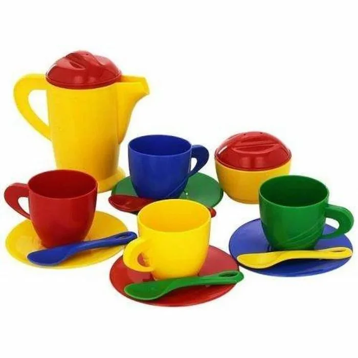 Vajilla de juguete moltó 14 piezas café