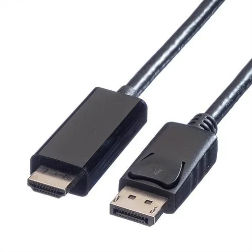 Value 11.99.5787 adaptador de cable de vídeo 3 m DisplayPort Negro