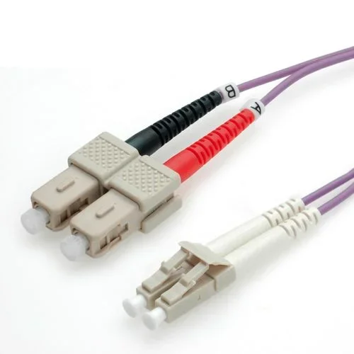 Value 21998760 cable de fibra optica 0,5 m LC SC OM4 Púrpura