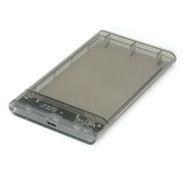 Value – Carcasa para Disco Duro Externo de 2,5 Pulgadas (SATA 6.0 GB/s, USB 3.2 Gen 2, Tipo C, para Discos Duros de 2,5″ SSD/HDDs, para conexión a través de USB-C)