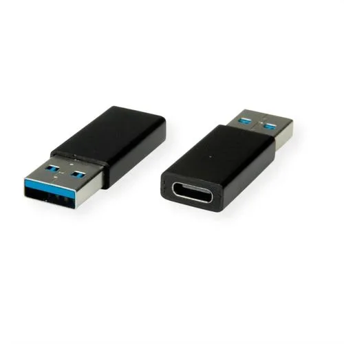 VALUE Adapter, USB 3.2 Gen 1, Type A – C, M/F USB Type A USB Type C Negro