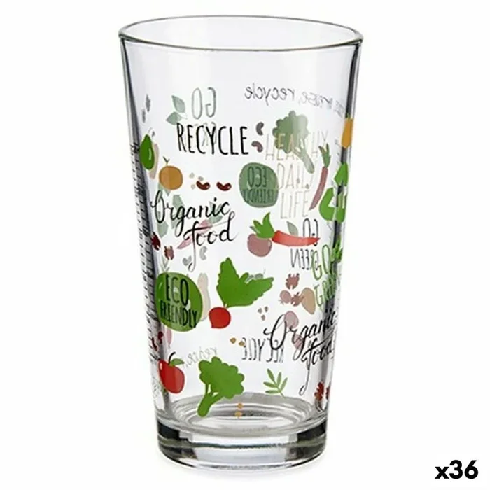 Vaso medidor organic vidrio 456 ml (36 unidades)