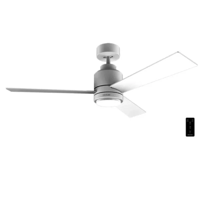 Ventilador de techo de 30 W y 48” con luz LED, mando a distancia , 6 velocidades, 3 modos (Low/Medium/High), 3 aspas, modo winter-summer y modo natural breeze.