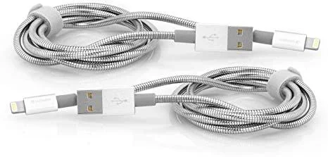 Verbatim 1×2 lightning cable sync & charge 100cm silver