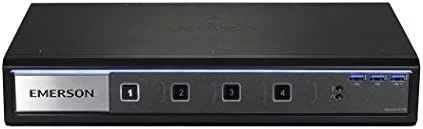 Vertiv Avocent KVM de escritorio SwitchView de 4 puertos, DVI-I de doble cabezal, USB 3.0 en el panel delantero, audio, UE