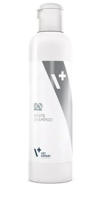 Vet Expert Champú Especial para Perros y Gatos con Pelaje Claro, 1 Unidad (1 x 250 ml)