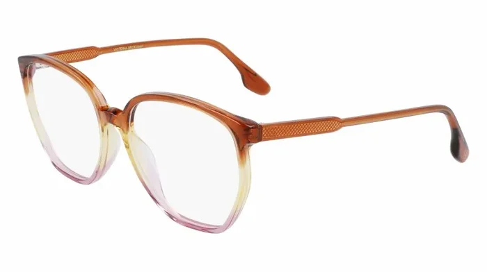 Victoria Beckham VB2613 44829 Gafas, 241 Caramel Yellow Pink, 55 Unisex