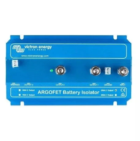 Victron energy aislador de baterías argofet 200-2 2 baterías 200 a