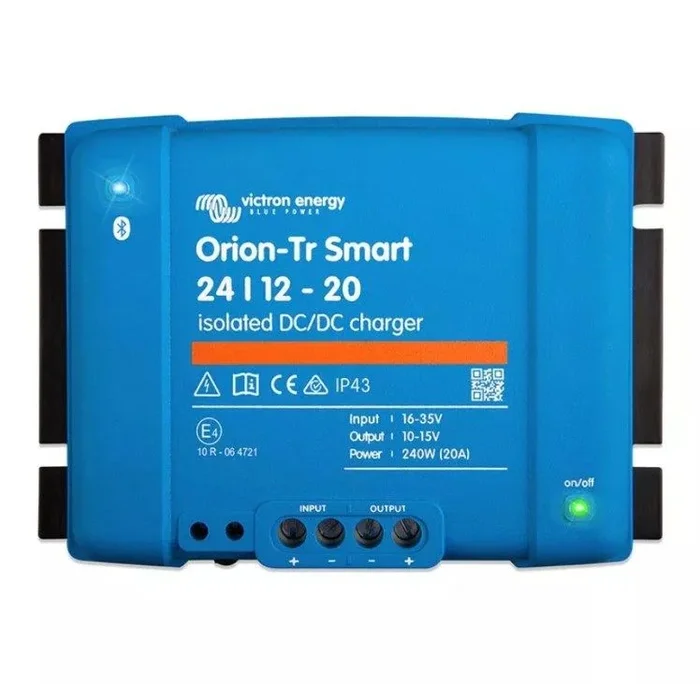 Victron Energy Orion-Tr Smart 24/24-Voltios 12 amperios 280-Vatios Cargador CC/CC Aislado (Bluetooth)