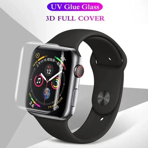 Vidrio Templado Pantalla Completa Apple Watch Series 42mm Pegamento Líquido UV