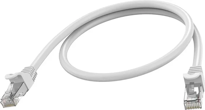 Vision 0.5m white cat6a stp cable