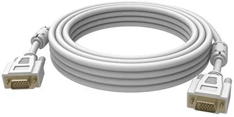 Vision 2x VGA 15-pin D-Sub, 1m cable VGA VGA (D-Sub) Blanco