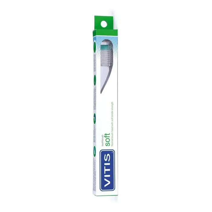 VITIS – Cepillo dental con cerdas suaves, Adulto, Colores Surtidos, 1 unidad