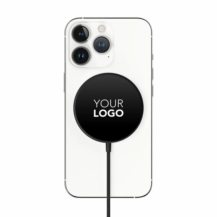 Vonmählen Aura Mini almohadilla de carga inalámbrica para carga inductiva de hasta 15 W – Wireless Charging Pad compatible con todos los dispositivos gracias a la tira adhesiva magnética – Se puede