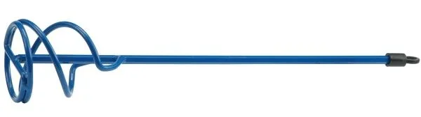 Vorel 09006 – Mezclador para morteros y pegamento, 410 mm de longitud, 8 cm de diámetro, ideal para grandes volúmenes de mezcla.