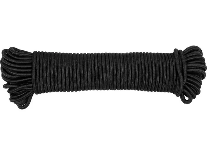 Vorel Goma con Envoltura para Lonas 8mm x 30m, ideal para asegurar lonas y cubiertas, resistente y duradera, fácil de aplicar.
