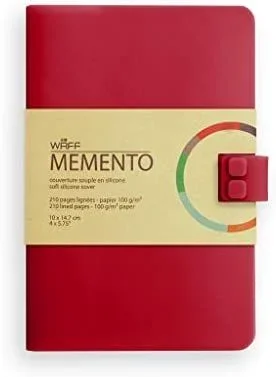 WAFF Memento – Cuaderno creativo, 210 páginas, talla M, color rojo vino