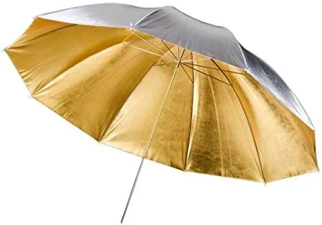 Walimex pro 2in1 reflex umbrella golden/silver, 150cm