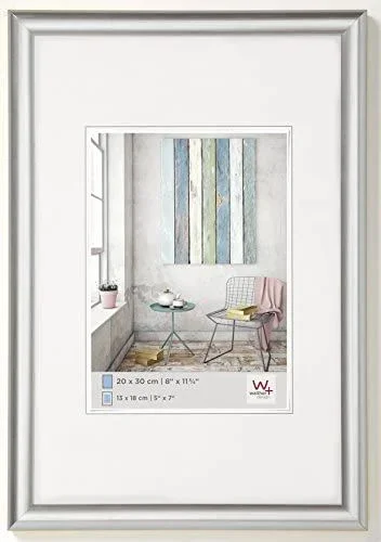 Walther Design Kp040S Trendstyle, Marco Di Plástico, Pack De 1, 30×40 Cm, Plata