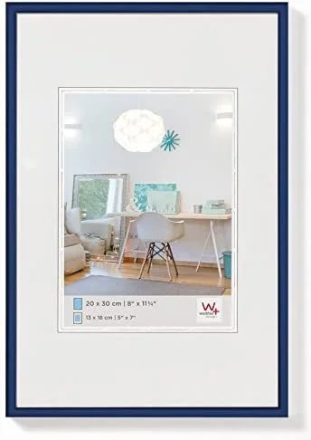 Walther Design KV030L New Lifestyle, Marco di Plástico, 20 x 30 cm, Azul, Pack de 1