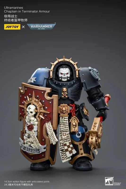 Warhammer 40k figura 1/18 ultramarines chaplain in terminator armour 12 cm
