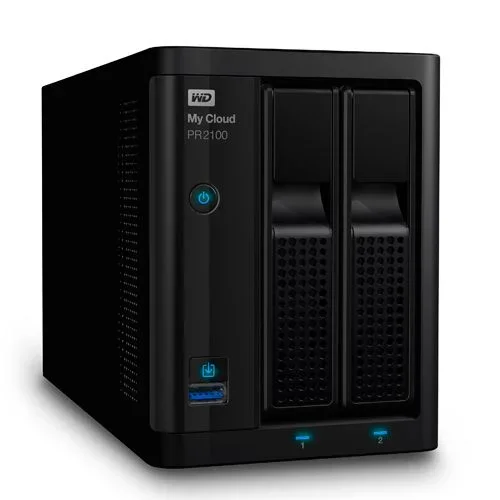 WD 4 TB My Cloud Pro PR2100 Pro Series 2-Bay Almacenamiento en red – NAS – WDBBCL0040JBK-EESN
