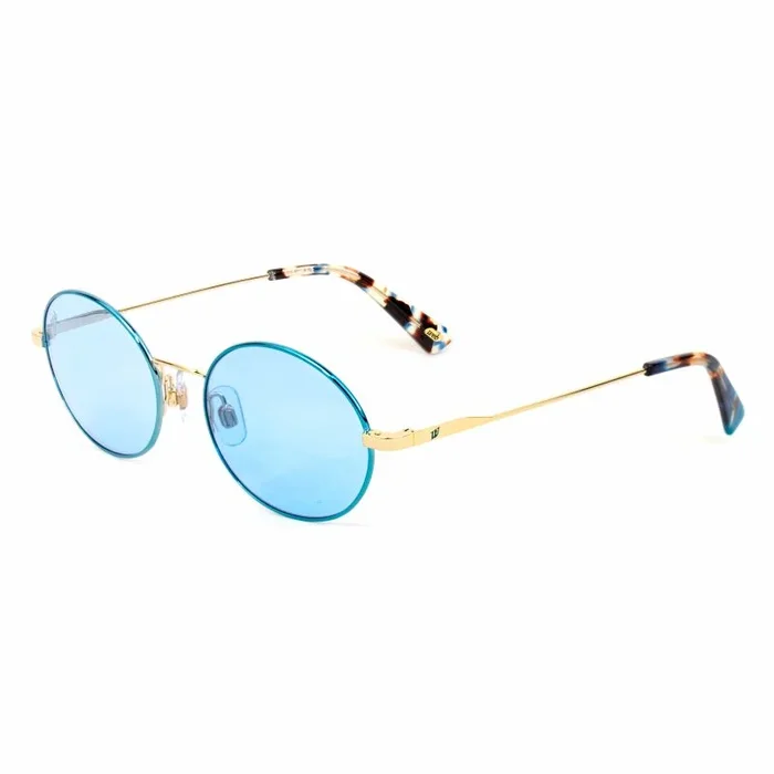 Web Mujer WE0255 Gafas de sol, Azul (Gold/Blue), 51