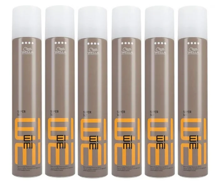 Wella EIMI Super Set – Spray para el cabello (500 ml, 6 unidades)