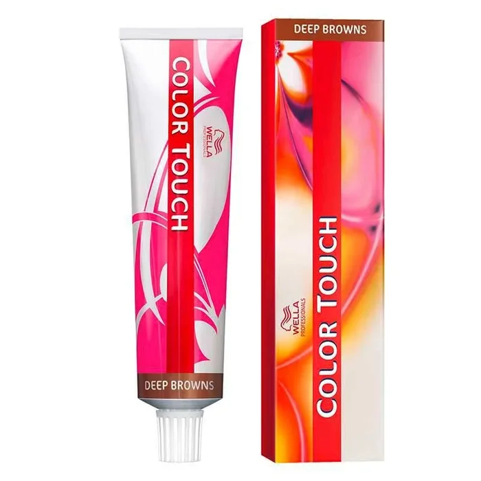 Wella professionals, color touch, ammonia-free, semi-permanent hair dye, 4/71 medium chestnut ash brown, 60 ml