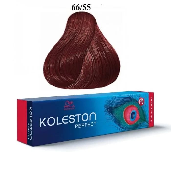 Wella professionals, koleston perfect, permanent hair dye, 66/55 intense dark blonde mahon, 60 ml