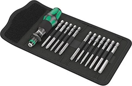 Wera 05004180001 Bicycle Set Torque 1, Juego de llaves dinamométricas, bicicleta, 16 piezas