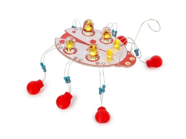 Whadda Kit de soldadura educativa, The Lady, Ladybug, Componentes SMD