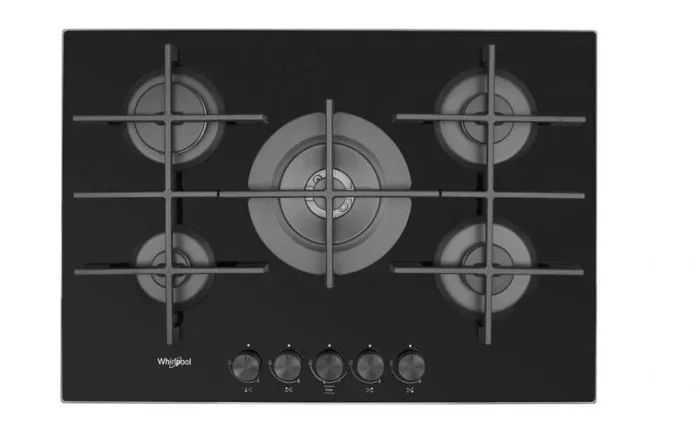 Whirlpool AKWL 728/NB Negro Integrado 75 cm Encimera de gas 5 zona(s)
