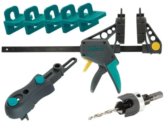 wolfcraft GmbH 6988000 abrazadera Abrazadera de barra Gris, Turquesa