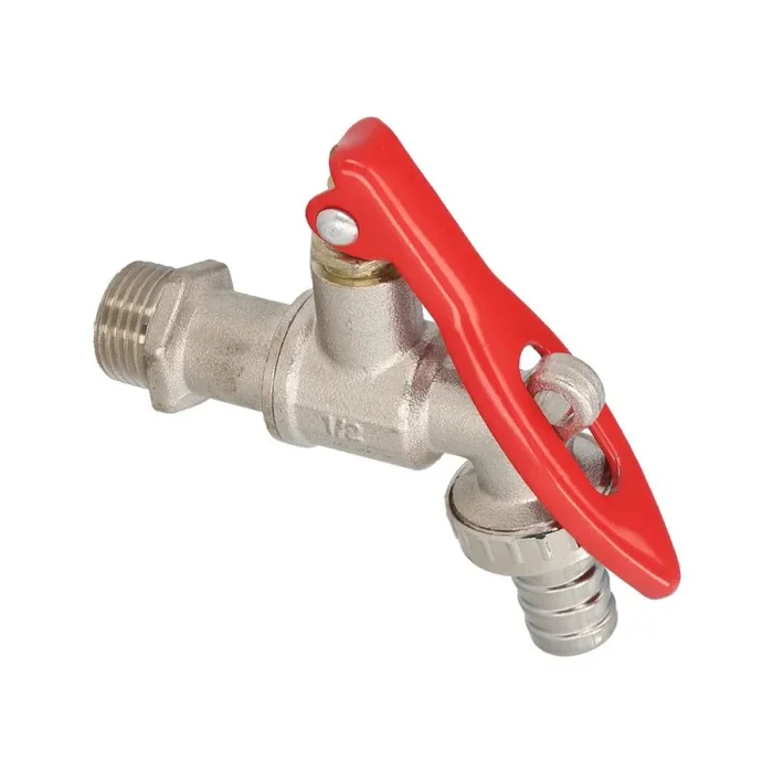 WOLFPACK LINEA PROFESIONAL Grifo Esfera 1/2″ Con Sistema De Bloqueo Por Candado Grifo Jardin Exterior, Grifo Con Bloqueo y Conector Manguera
