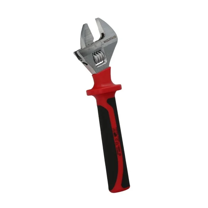 WOLFPACK LINEA PROFESIONAL Llave Ajustable Aislada VDE 8″. Llave Ajustable Aislada, Llave Inglesa, Llave Moleta Aislada,
