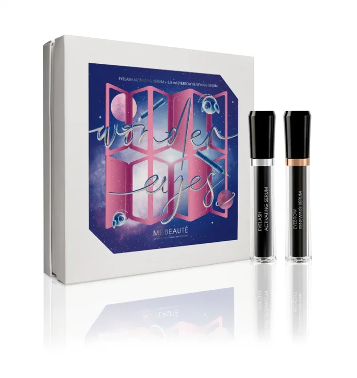 Wonder eyes set m2 beaute: renewing, eyebrow serum, 4 ml + activating, eyebrow serum, 4 ml