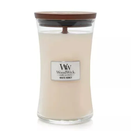 WoodWick White Honey vela Cilindro Blanco 1 pieza(s)