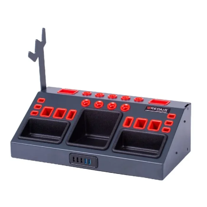 Wrepair Station Model 40 Anker USB Powerport Speed 5 – Soporte para herramientas (39,5 x 20 x 12,5 cm), color negro