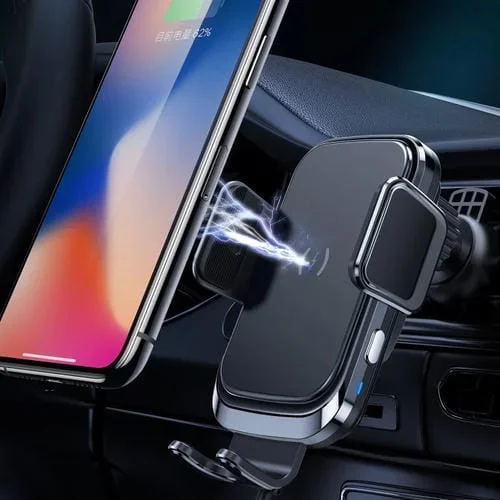 X7 Car Air Outlet Soporte de Soporte de Gravedad para Teléfono Móvil con Carga Inalámbrica (Negro)