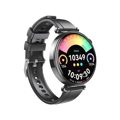 XO GT4 Mini Reloj Inteligente, Pantalla 1.3 Pulgadas, IP68 Impermeable, Bluetooth 5.3, Monitor de Frecuencia Cardíaca, Llamadas, Podómetro, Monitor de Calorías, Control de Música, Carga Inalámbrica