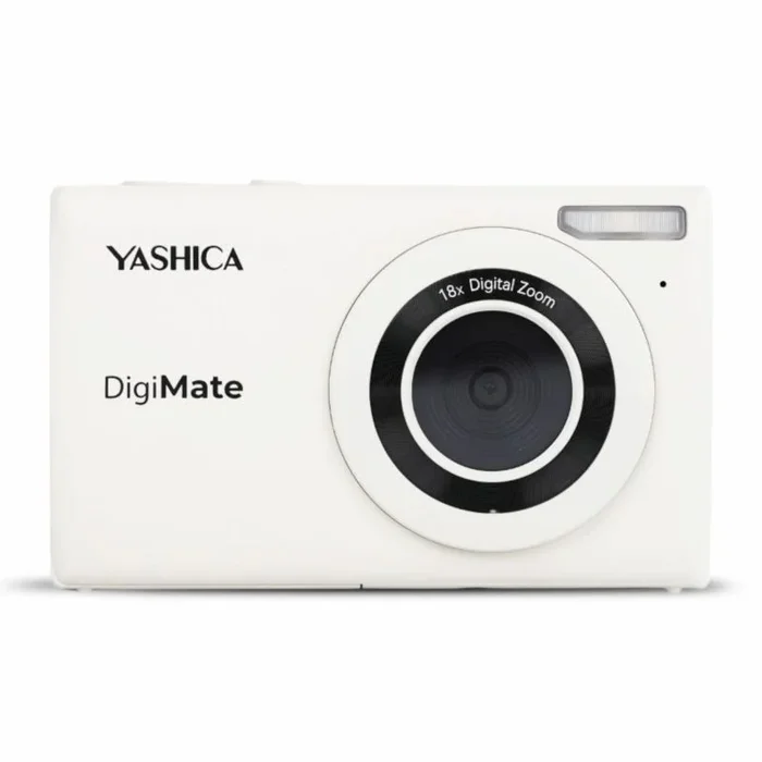 YASHICA Cámara digital DigiMate (blanco apagado)