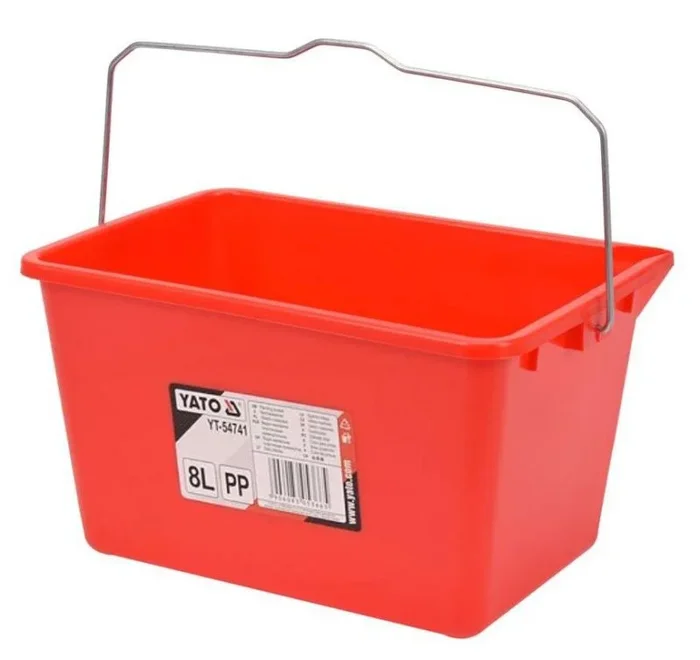 YATO Cubo de Pintura Universal de plástico con Escala de litros de 8 L