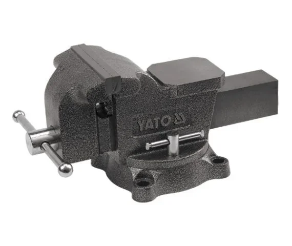 Yato YT-6502 – Tornillo de banco rotativo 125 mm tipo pesado