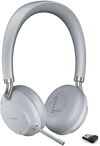 Yealink BH72 Lite Teams Auriculares Inalámbrico Diadema Oficina/Centro de llamadas USB tipo A Bluetooth Gris claro