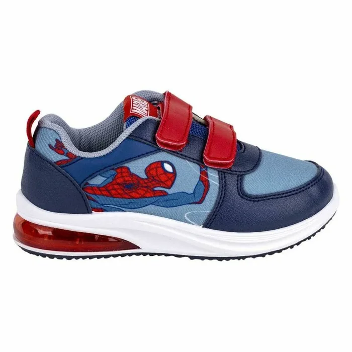 Zapatillas Deportivas con LED Spider-Man Velcro Azul 28