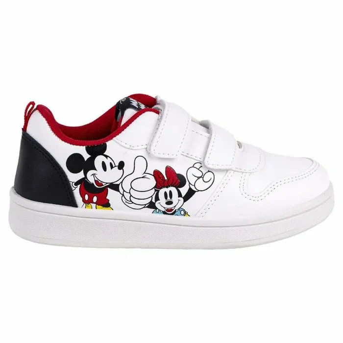 Zapatillas Deportivas Infantiles Mickey Mouse Velcro Blanco 31