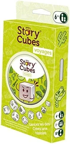Zygomatic | Story Cubes: Viajes | Juego de Dados para Contar Historias | Creatividad | A Partir de 6 Años | A Partir de 1 Jugador | 10 Minutos por Partida | Multilenguaje (Incluye Español)