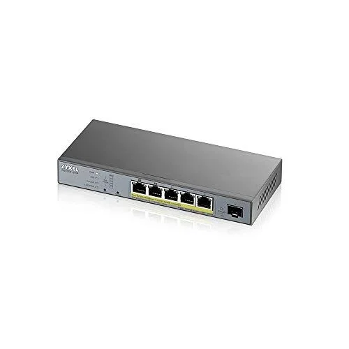 ZyXEL GS1350-6HP-EU0101F Switch Gestionado L2 Gigabit Ethernet (10/100/1000) Gris – PoE